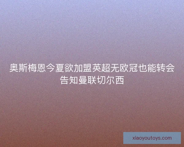 奥斯梅恩今夏欲加盟英超无欧冠也能转会告知曼联切尔西 奥斯梅恩今夏欲加盟英超无欧冠也能转会告知曼联切尔西